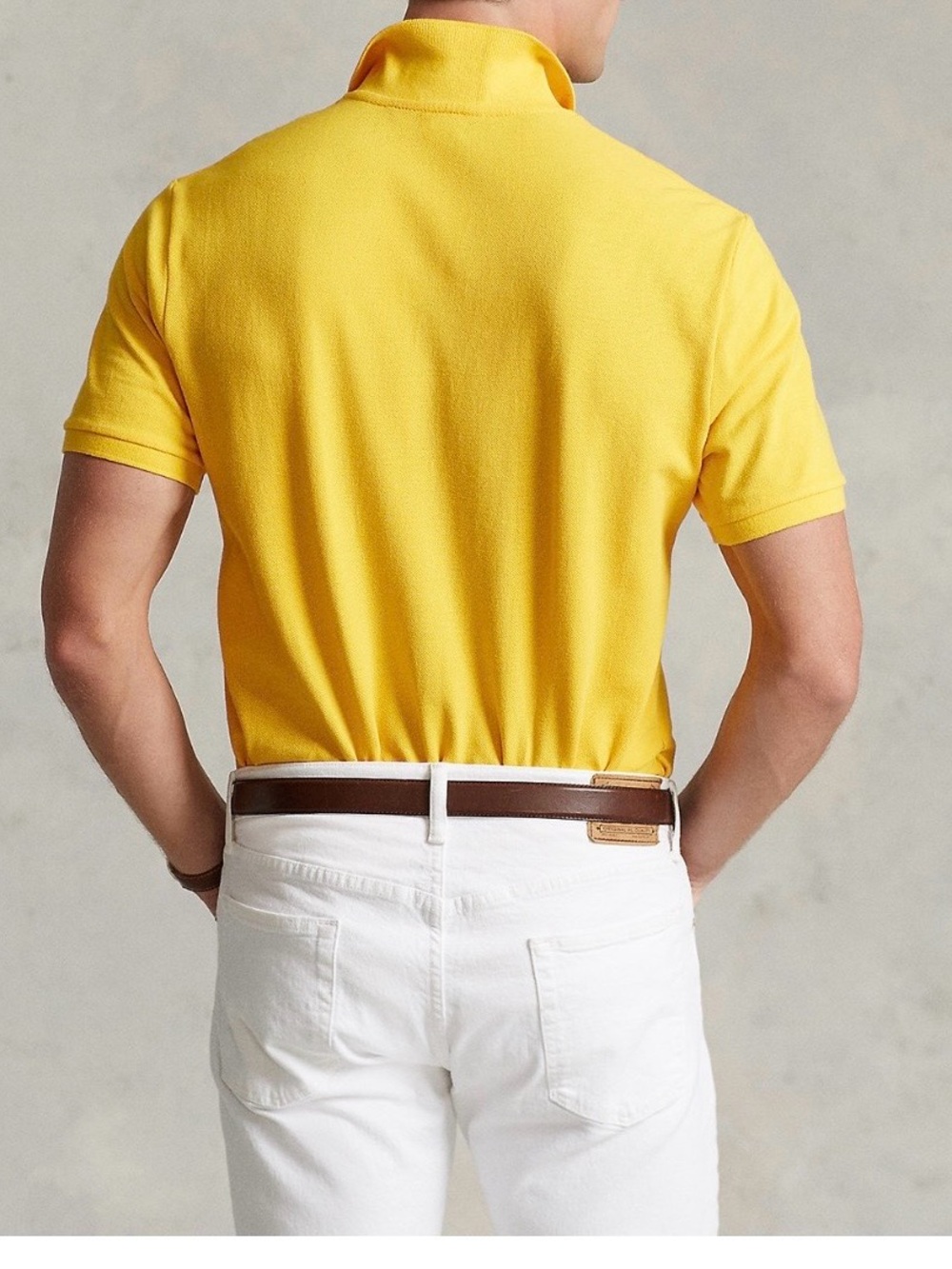 Ralph Lauren Bright Yellow Polo with Sky Blue Signature Pony - Picture 2 of 8
